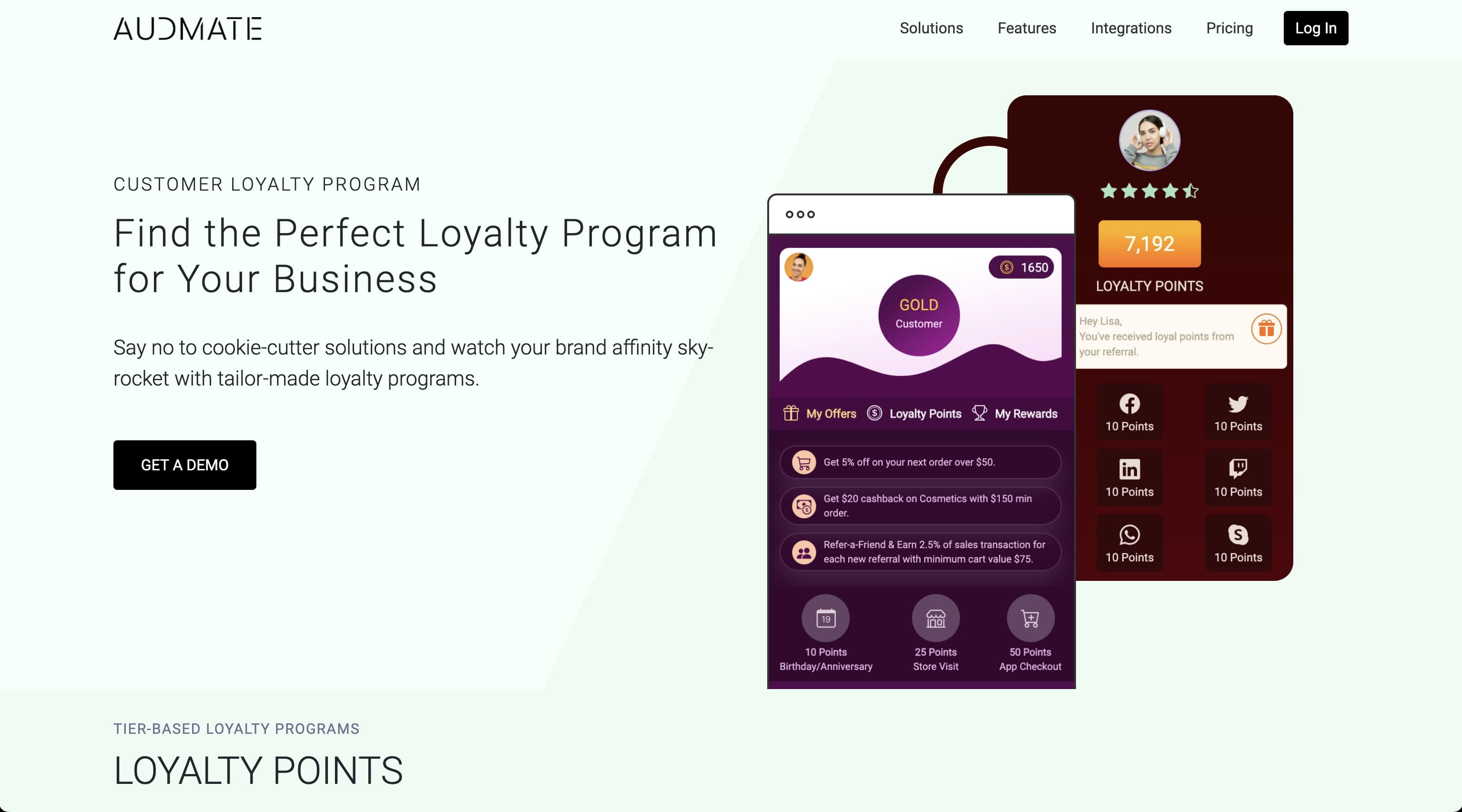 Customer Loyalty Program Segmentation/TierBased Engagement Platform